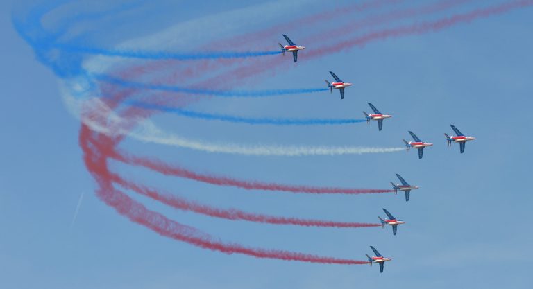 La Patrouille de France en tournée dans le ciel américain
