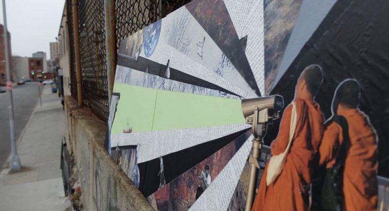 Les toiles-textes de Maurice s'exposent à Williamsburg