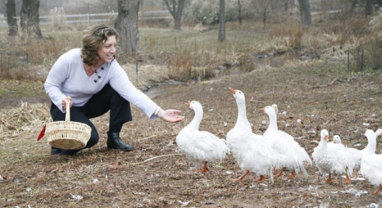 Ariane Daguin parle foie gras à l'Alliance française de Westchester
