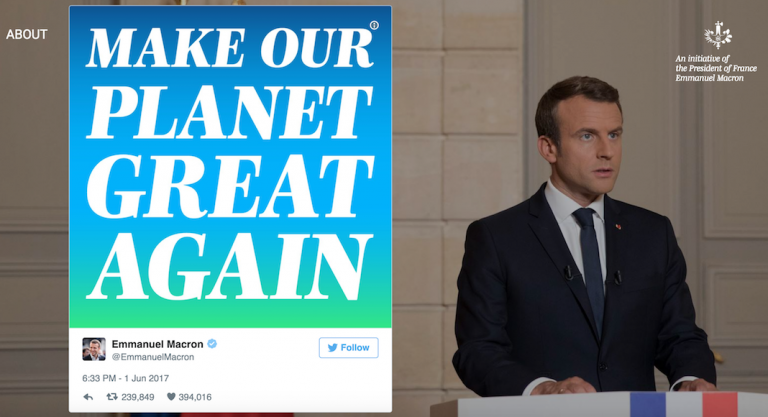 "Make our Planet Great Again": les Américains ont-ils répondu à l'appel de Macron ?
