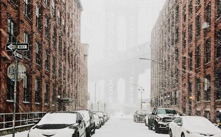 Le "Bomb Cyclone" à New York en photos