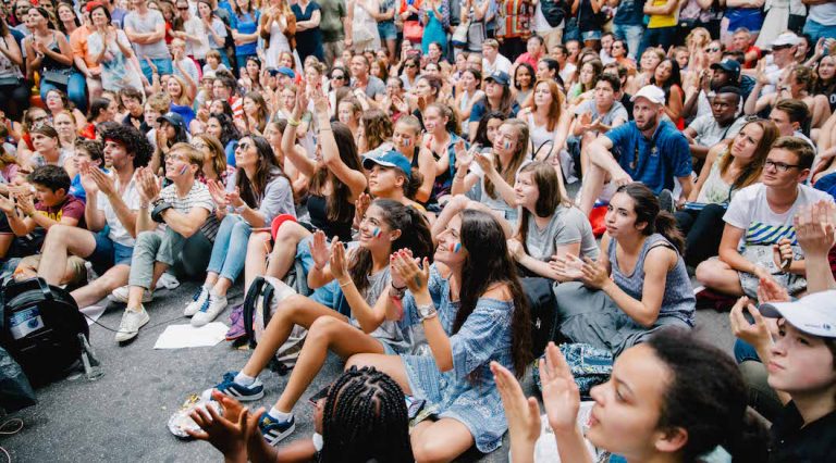 Finale de la coupe du monde 2018: grande projection en plein air à New York