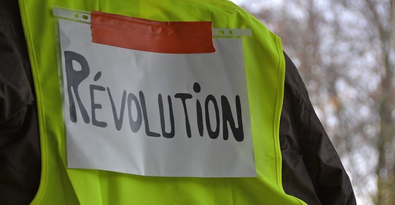Une manifestation de Gilets jaunes à New York