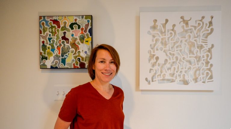 Sophie Caporossi, la marraine des artistes français à Washington