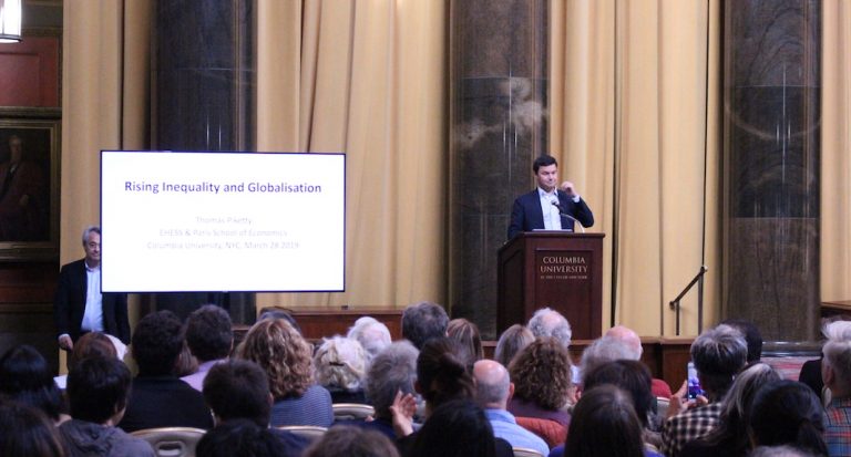 À New York, Thomas Piketty défend "l'ISF à l'américaine"