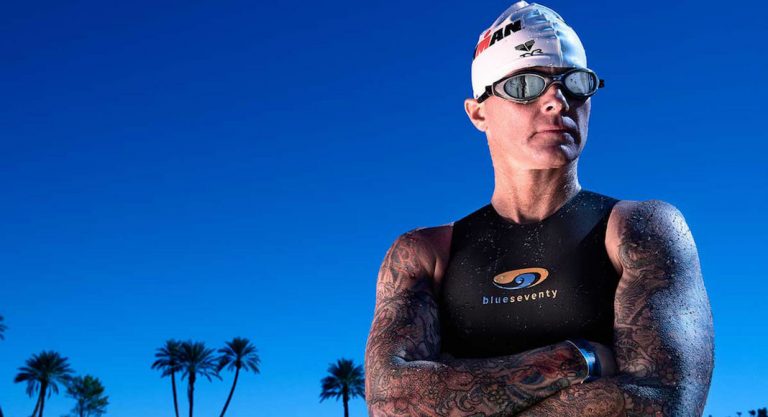 À l'Ironman de Nice, un Américain qui veut aider les toxicomanes à s'en sortir