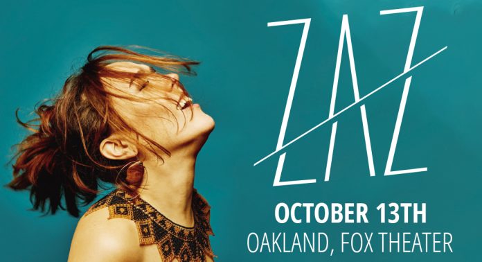Gagnez 2 billets pour le concert de Zaz à Oakland le 13 octobre
