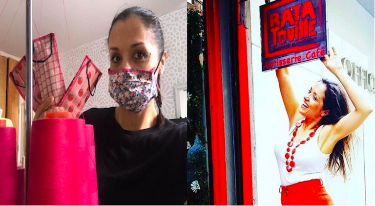 Son restaurant fermé, elle se reconvertit dans la fabrication de masques