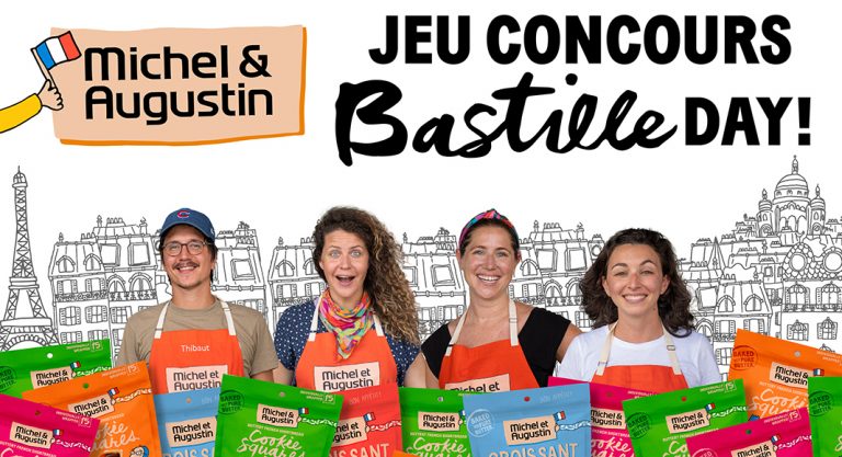 [TERMINE] JEU CONCOURS : Fêtez le 14 juillet avec 14 kilos de cookies Michel et Augustin !
