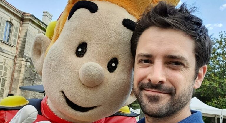 Jean Bastide, illustrateur de Boule et Bill, en dédicace en Floride