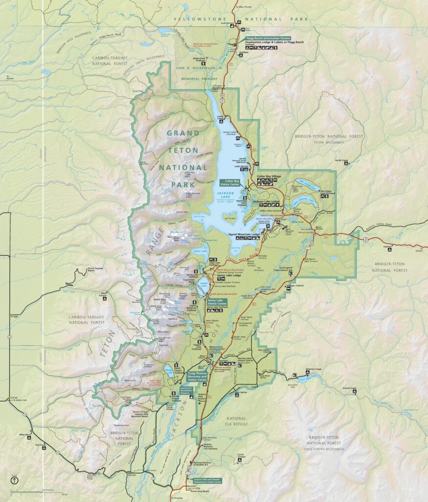 Carte Grand Teton