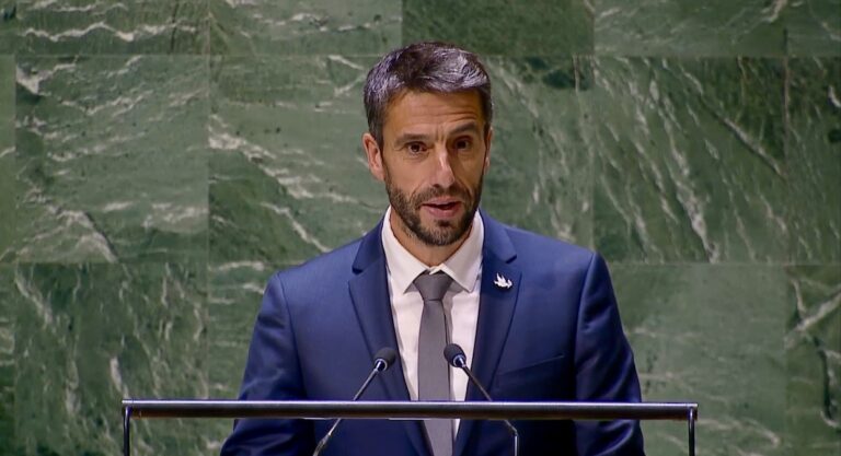 Tony Estanguet à New York: «Très impressionné et ému de me retrouver à la tribune de l’ONU»