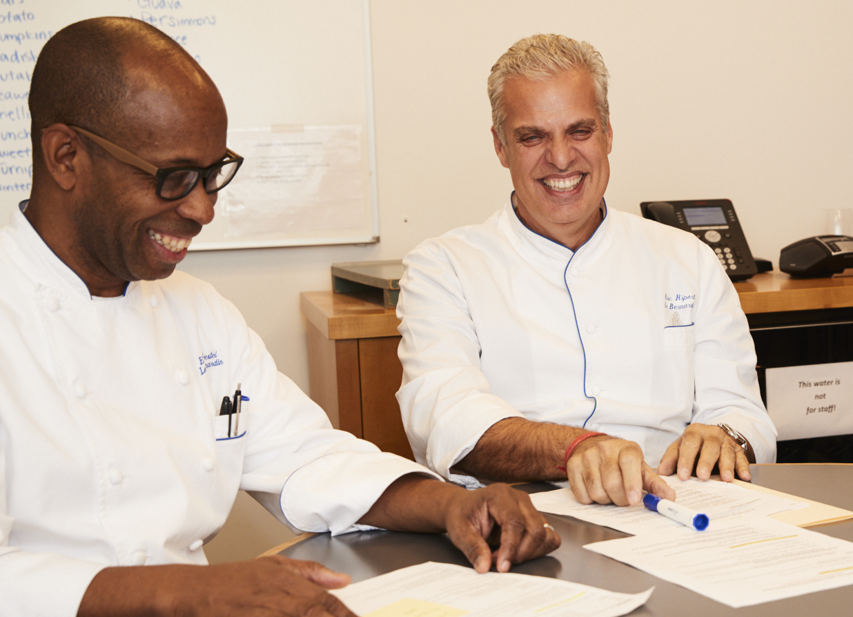 Eric Gestel (gauche) avec Eric Ripert (crédit: Nigel Parry)