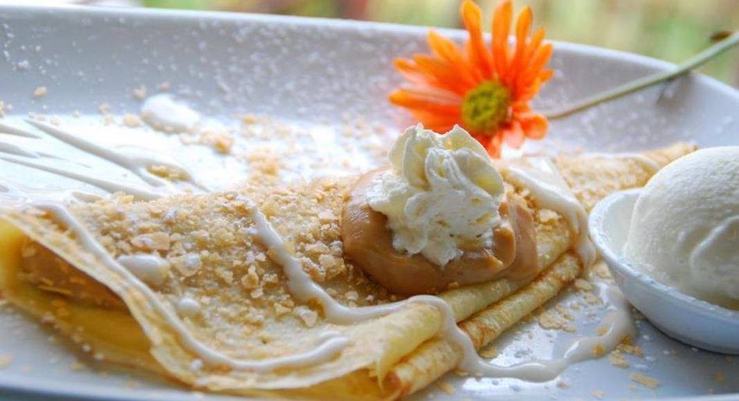 Une crêpe aux marrons glacés, la spécialité de la maison. Facebook/Le Chat Noir