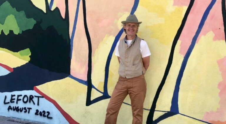 Thierry Lefort expose pour la première fois ses toiles vibrantes à Los Angeles