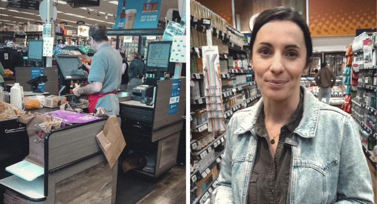 Déborah Laurent (vidéo) : Pourquoi les caissiers des supermarchés se tiennent-ils debout aux États-Unis ?