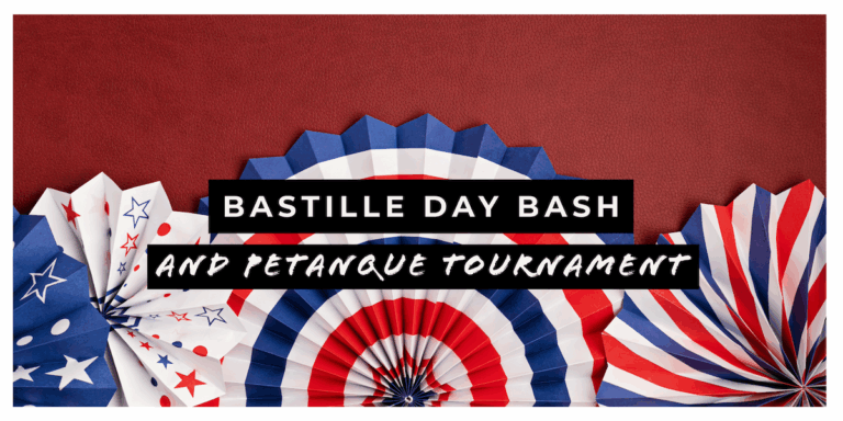 Tournoi de pétanque à la campagne pour Bastille Day