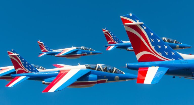 Rencontre avec les pilotes de la Patrouille de France à Washington