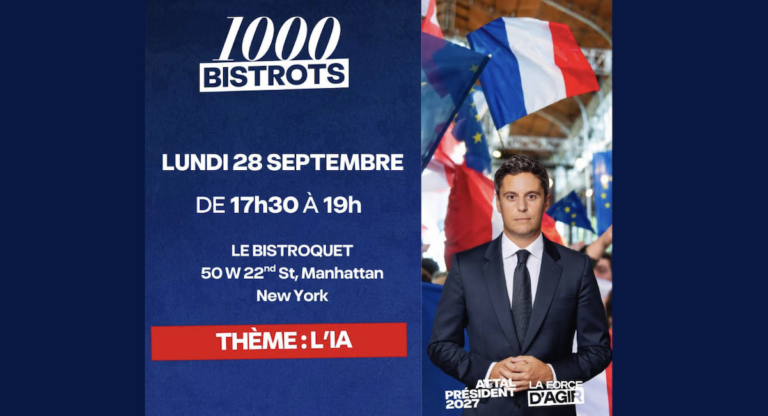 Présidentielle 2027 : L&rsquo;opération « 1000 Bistrots » de Gabriel Attal à New York le 28 septembre